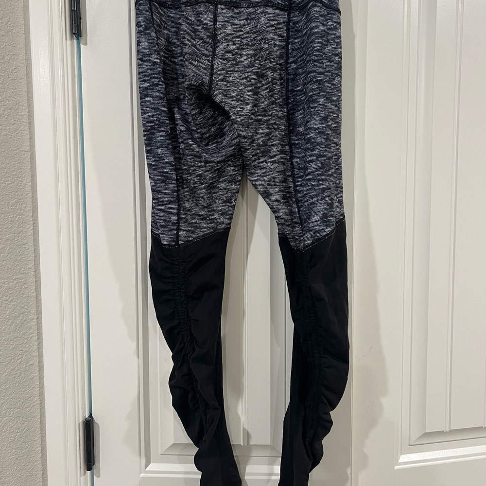 Lululemon Gray and Black Athletic Leggings